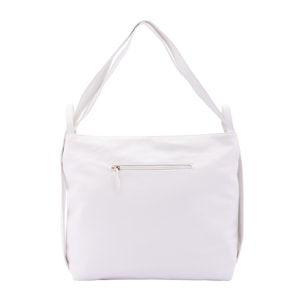 Borsa a spalla da donna - Modello False - Ecopelle e poliestere - 40.0 x 33.0 x 11.0 cm