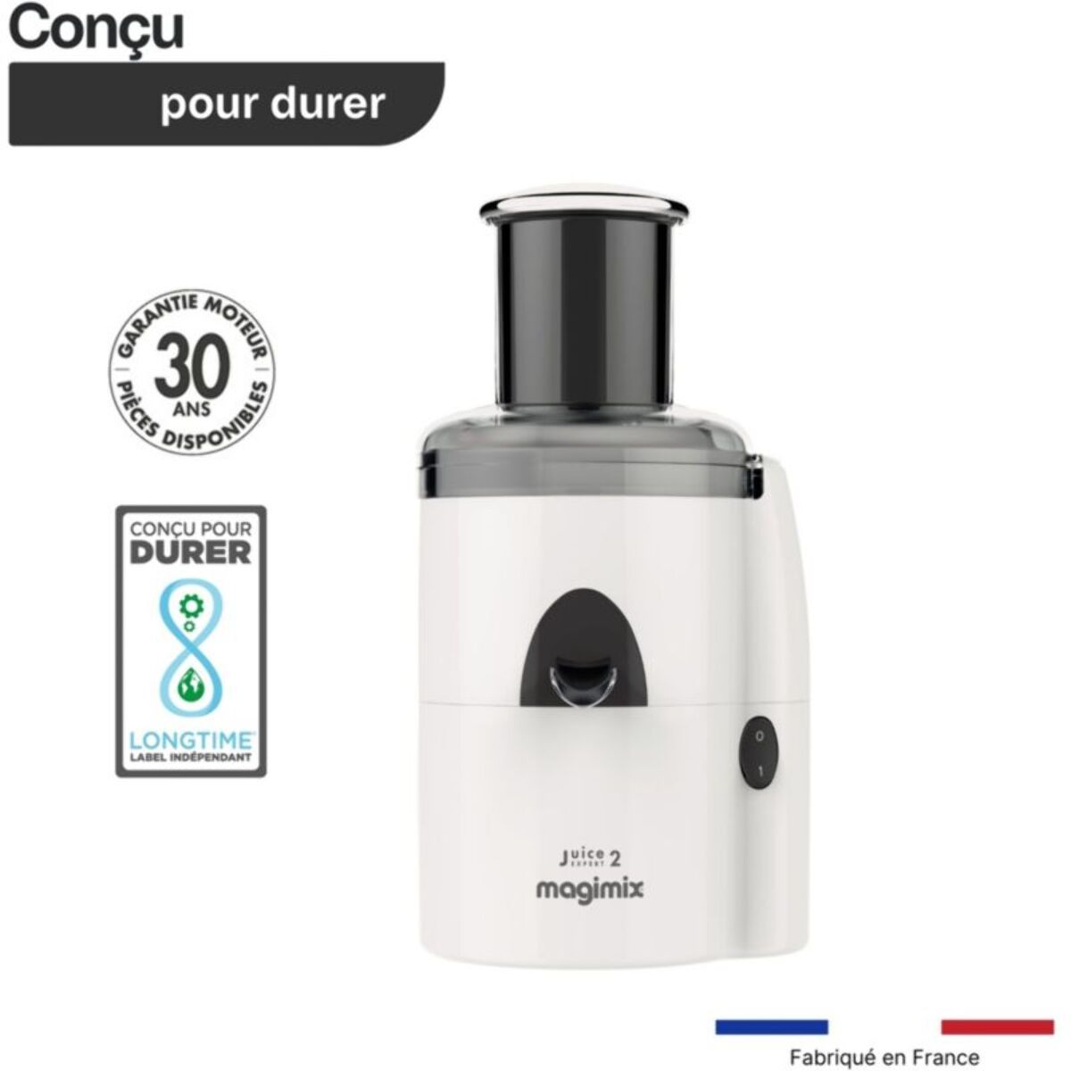 Extracteur de jus MAGIMIX 18080F Juice Expert 2 Blanc