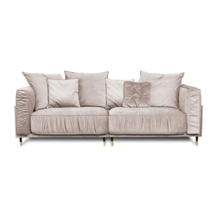 Canapé Velours Fiorenzo - 3 places