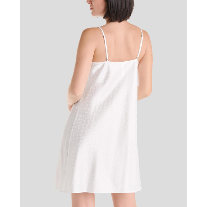 Camisón corto mujer jacquard tirantes suave