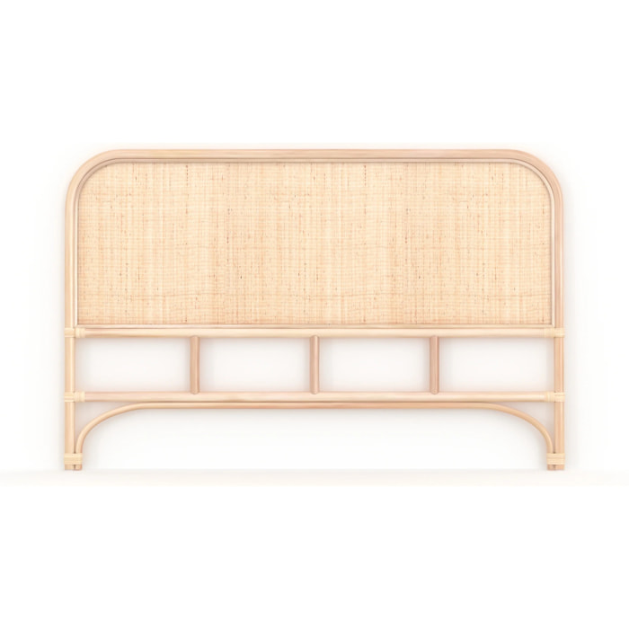 Tête de lit 140 cm en rotin naturel - Grace