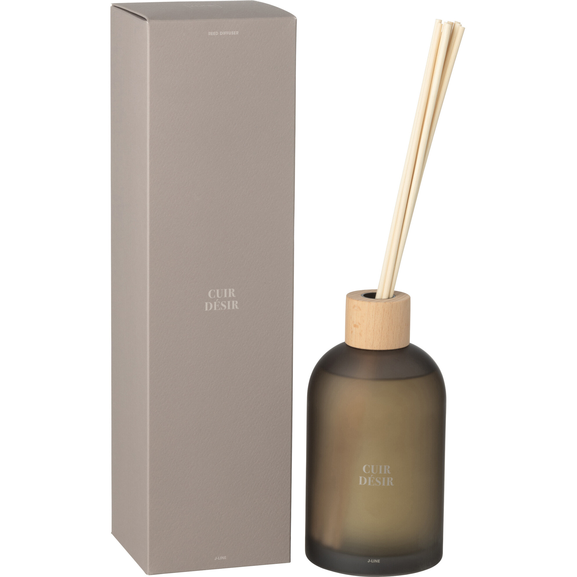 J-Line bâtonnets parfumés Accords Essentiels - Cuir Désir - brun - 550 ml