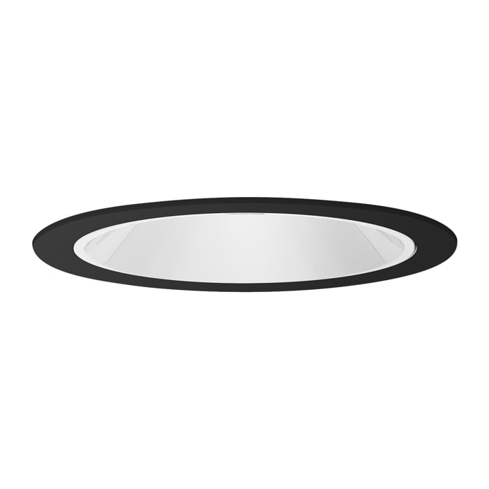 LEDS C4 Sia Standard 170 Round Trim downlight redondo con luz led blanca cálida 2700K en color negro