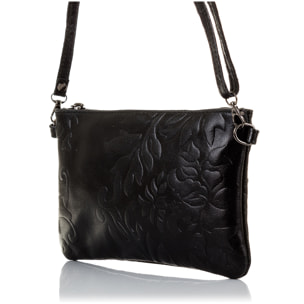 Deanna Borsa a mano Donna.Pelle autentica Camoscio Incisa Fiori