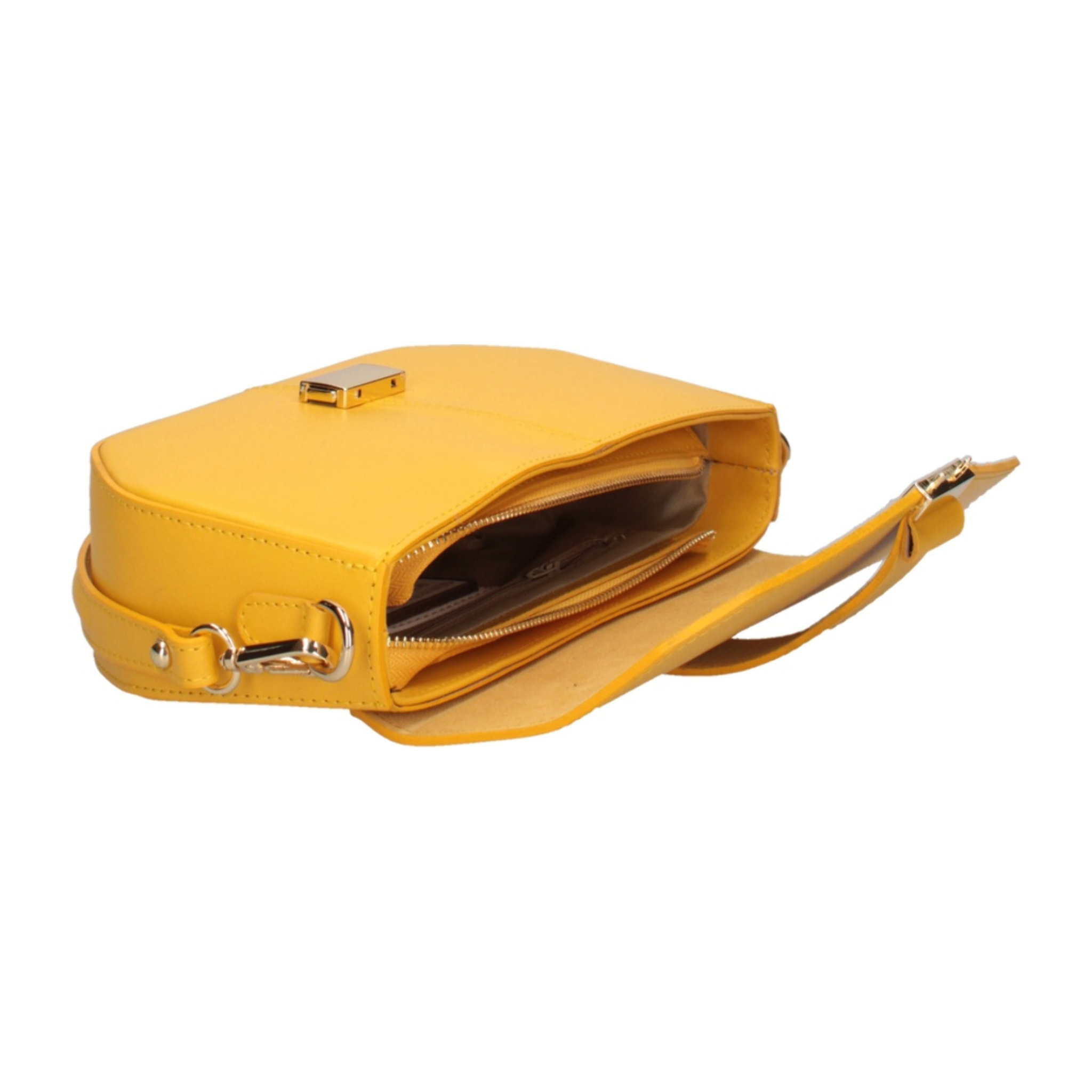 Borsa a spalla da donna - Modello False - Vera pelle - 27.0 x 15.0 x 7.0 cm