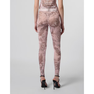 PHILIPP PLEIN Tulle Leggings Butterfly Tattoo