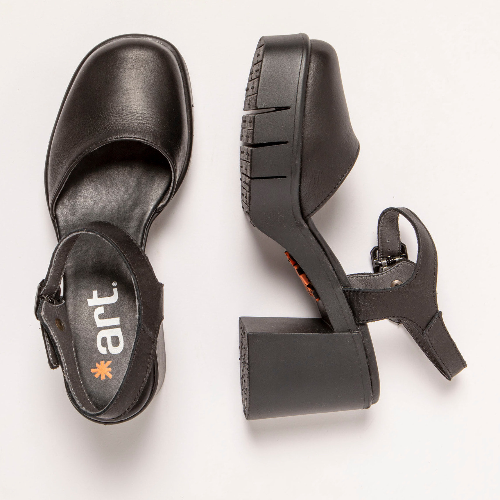 Sandalias con tacón 1991 NAPPA BLACK / EIVISSA color Black