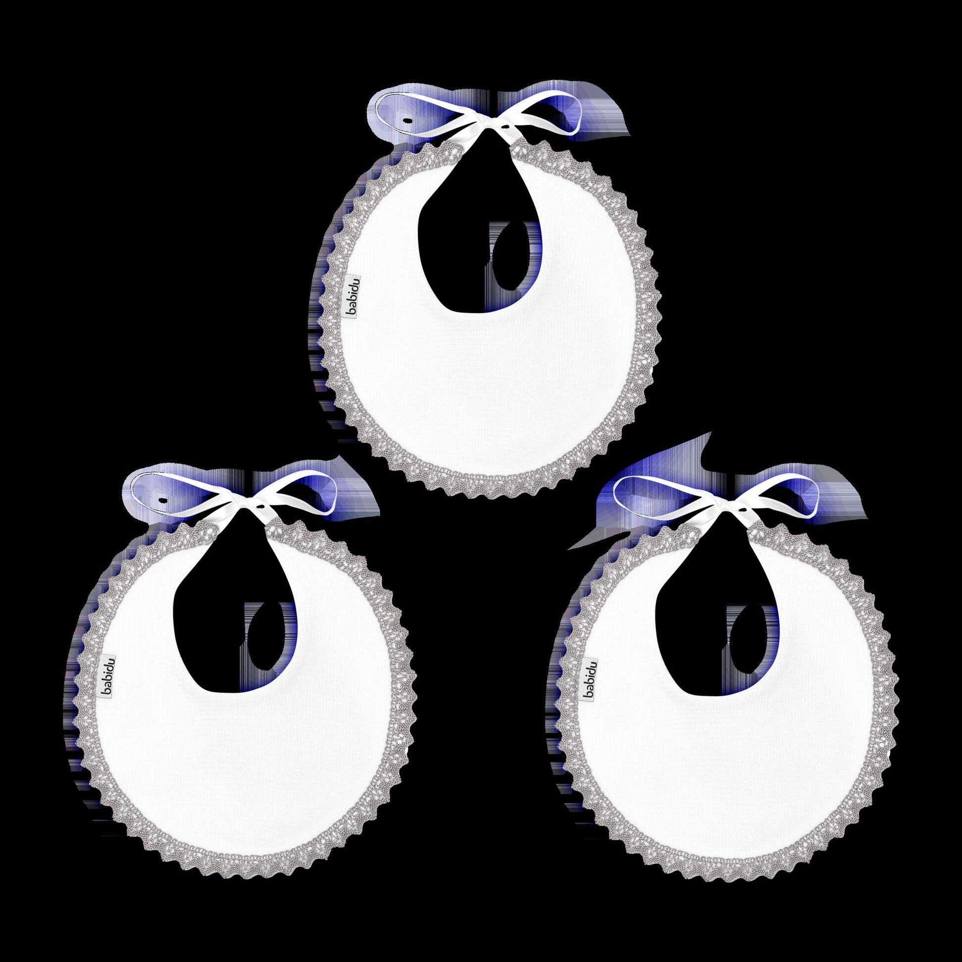 Babero Redondo Puntilla Canutillo 07 Beige Vigore Talla Uni