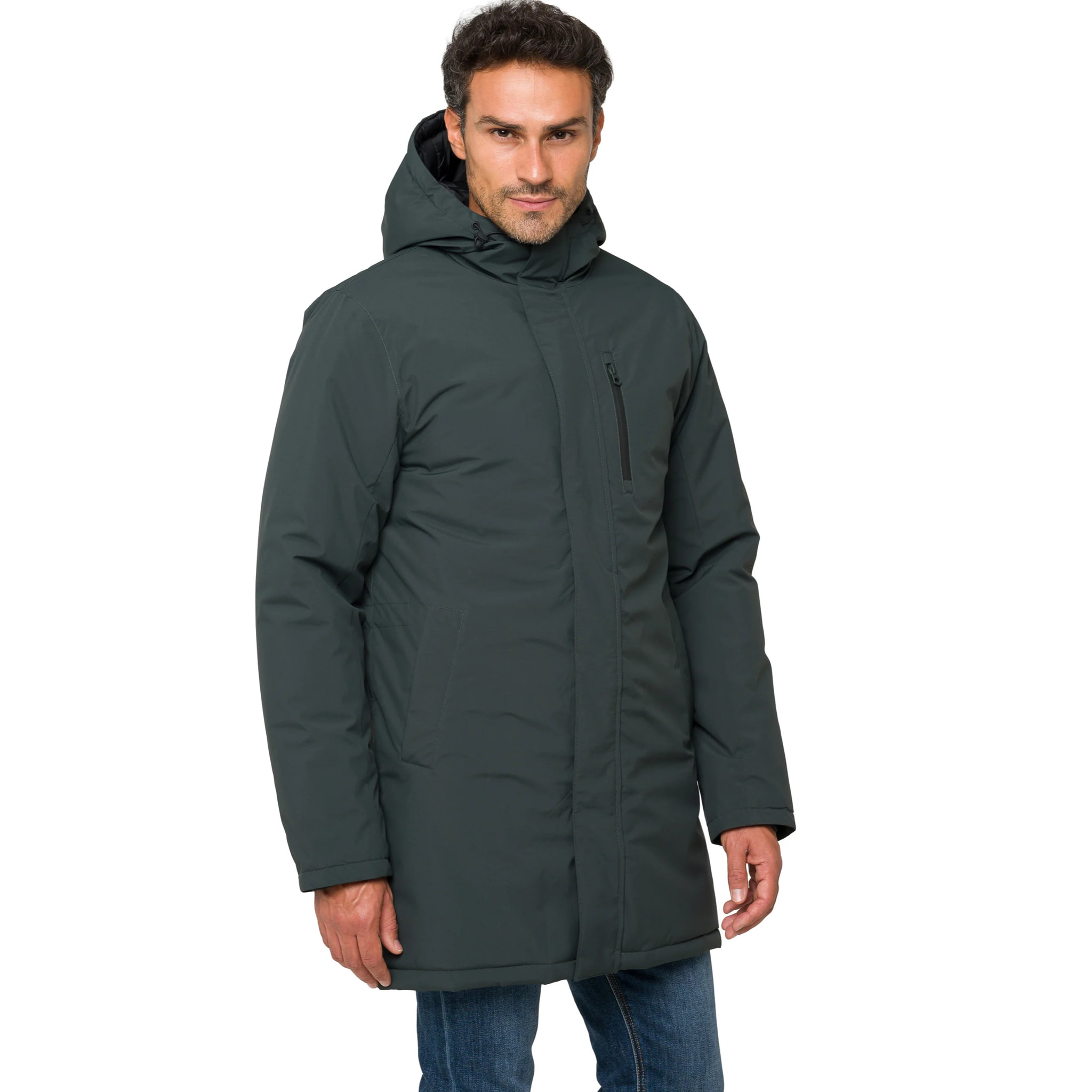 Parka LATEMAR acolchada impermeable verde oscuro