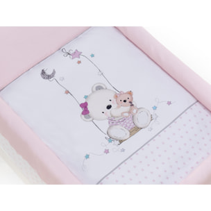 Minicuna con Textil Oso Columpio