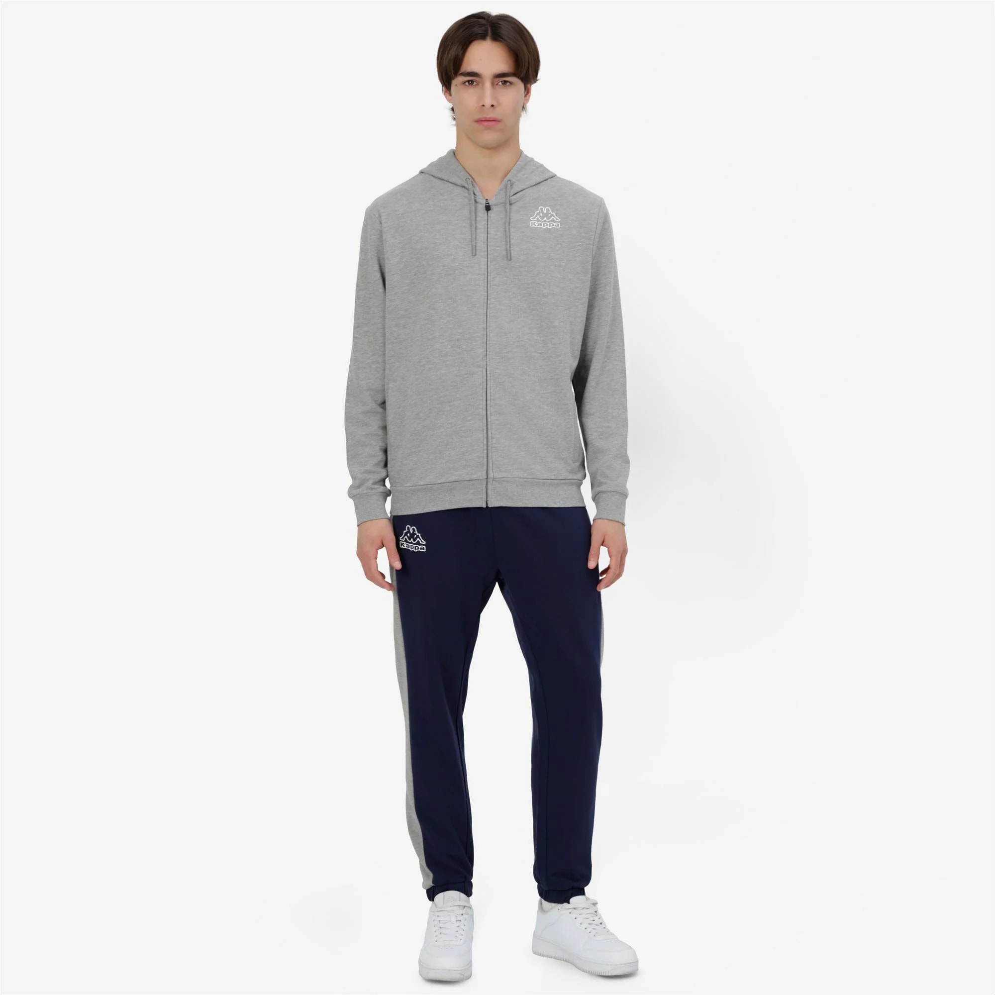 Kappa - Tute Sportive Uomo Grigio - Logo Glomeri