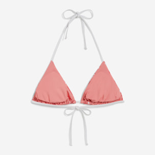 Top bikini a triangolo stampa floreale all over