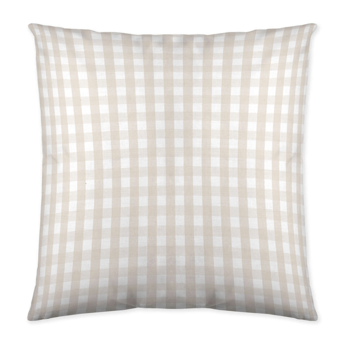 Icehome - Funda de Cojín Estampado - Con Cremallera - Sin relleno - 100% Microfibra - Oxford Beig