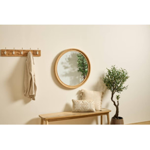 Miroir Laia D81,5cm marron caramel