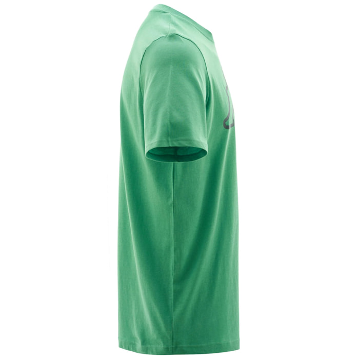 T-Shirts & Top Kappa Uomo Logo Amberis Dk Verde