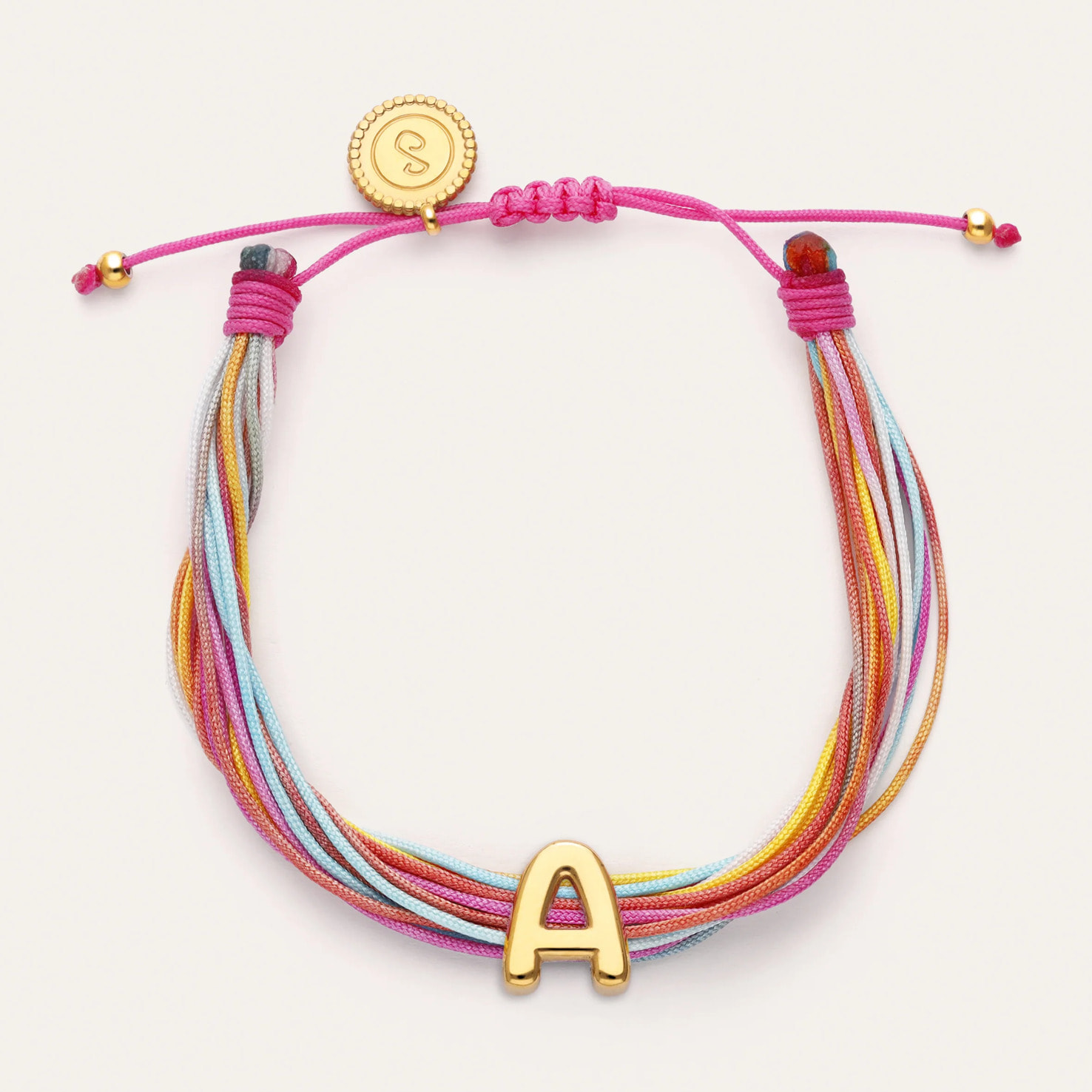 Bracciale Color Rainbow Personalizada Acciao Placcato Oro