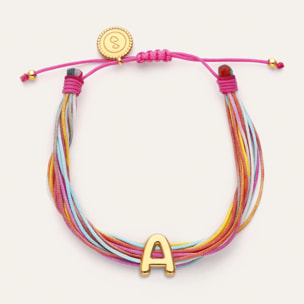 Bracciale Color Rainbow Personalizada Acciao Placcato Oro