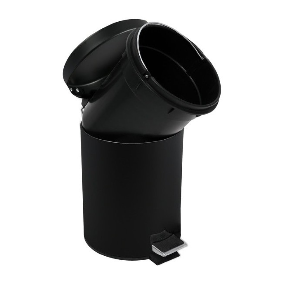 Poubelle à pédale Inox 3L Noir MSV
