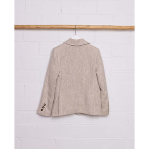BLAZER LINO RÚSTICO NATURAL