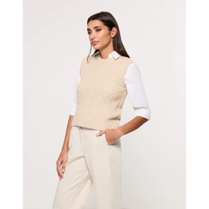 Chaleco Beige - Lapica