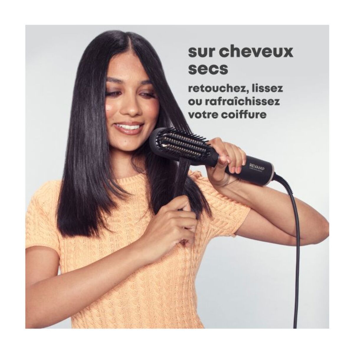 Brosse lissante soufflante REVAMP Deepform 2 en 1 Progloss