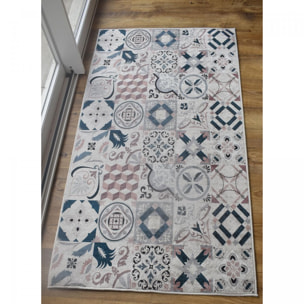 Tapis de cuisine motif carreaux de ciment MOJO