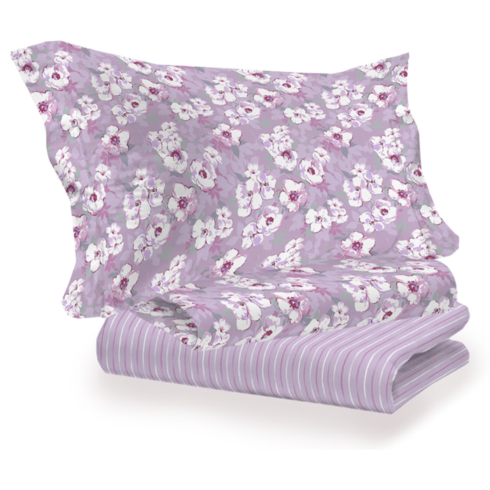 Completo letto indie rosa in cotone 100% cotone
