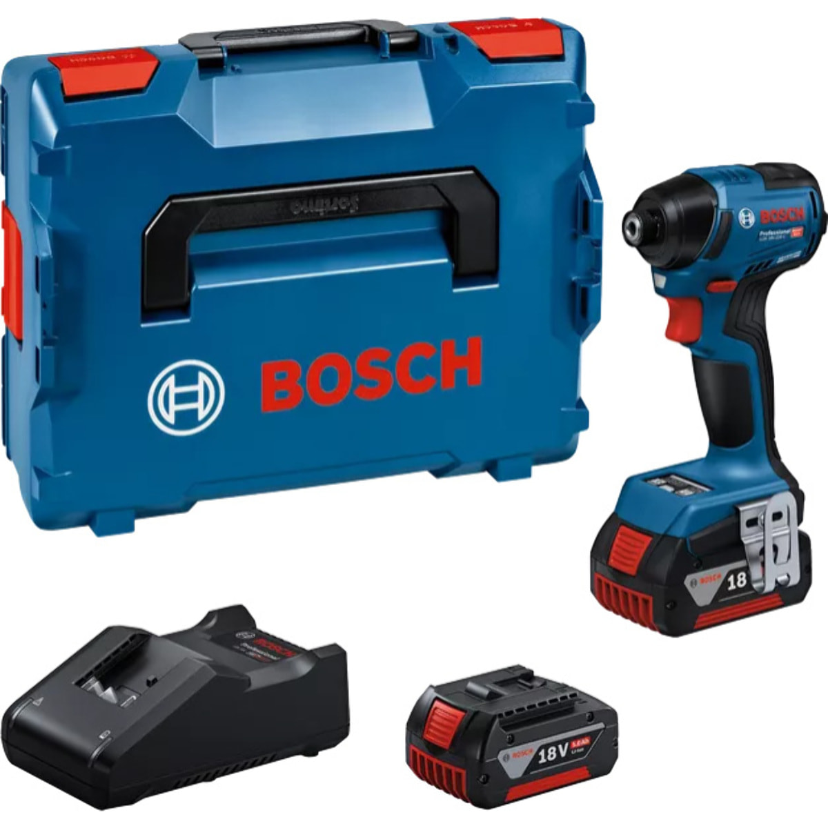 Visseuse à chocs GDR 18V-220 C - BOSCH - avec 2 Batteries 18V 5.0 AH - chargeur - L-Boxx - 06019L6001