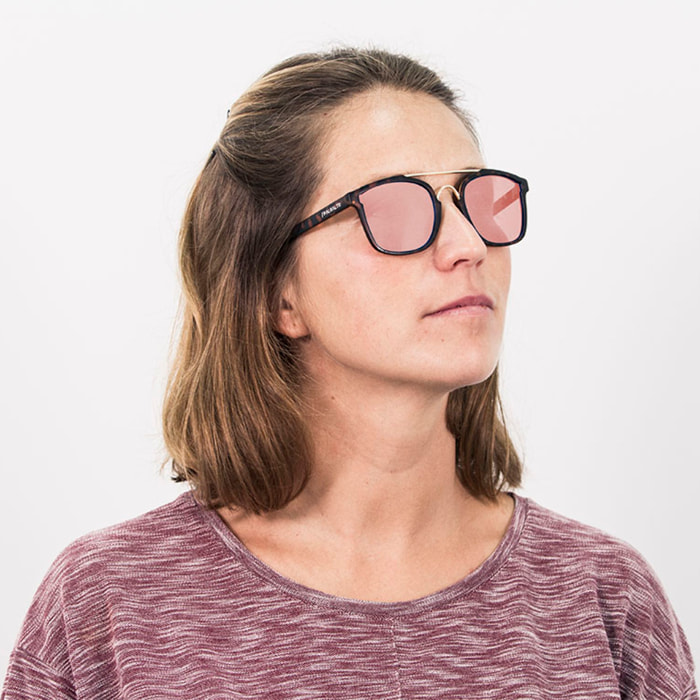 Gafas de sol PALO ALTO LIBREA - Demi marrón y rosa revo / Plana