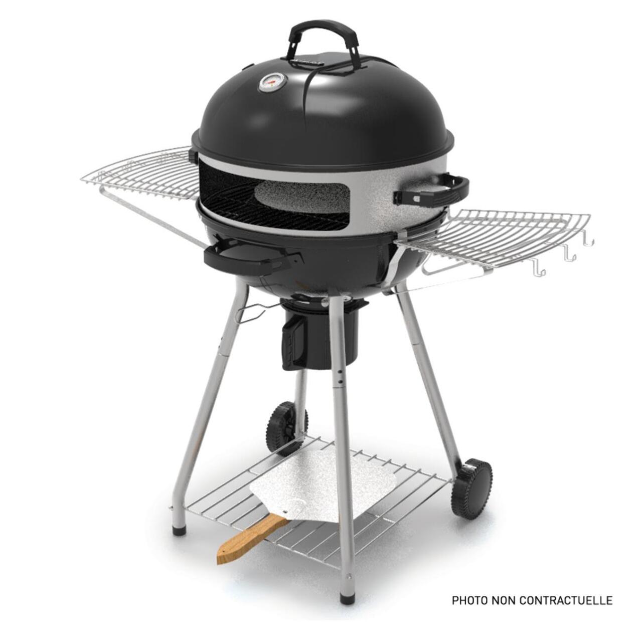 Four à pizza pour barbecue au charbon Ø57 cm – 3 pièces