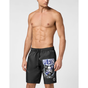 PHILIPP PLEIN Swim Trunks SKULL&BONES