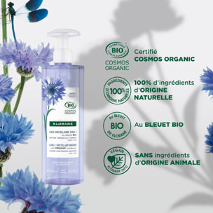 Bleuet Bio - Eau Micellaire 3-en-1 - Visage, Yeux