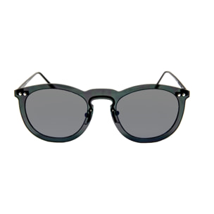 Gafas de sol PALO ALTO HELSINKI - Negro transparente / De espejo plateada y patillas de metal negro mate