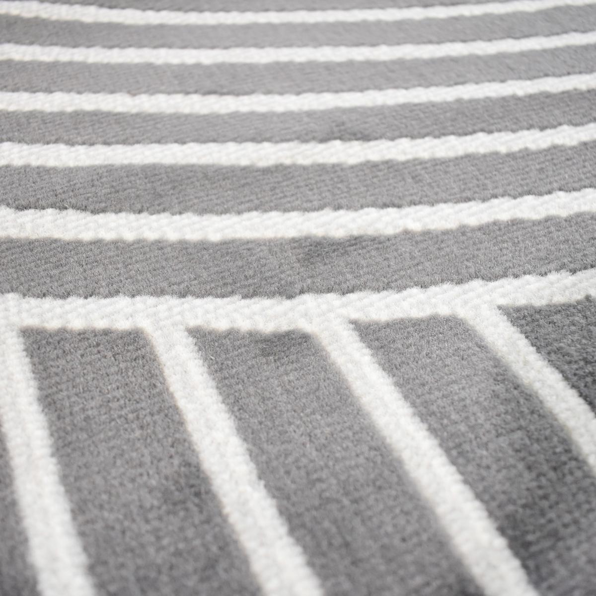 Tapis salon et chambre tissé motif arc-en-ciel COTU