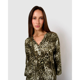 Vestido viscosa jai verde