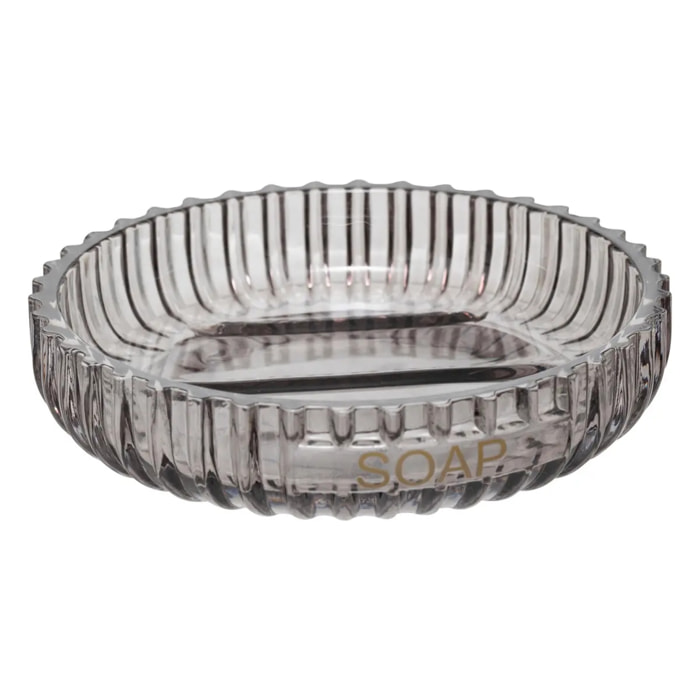 Porte-savon "Glass" gris