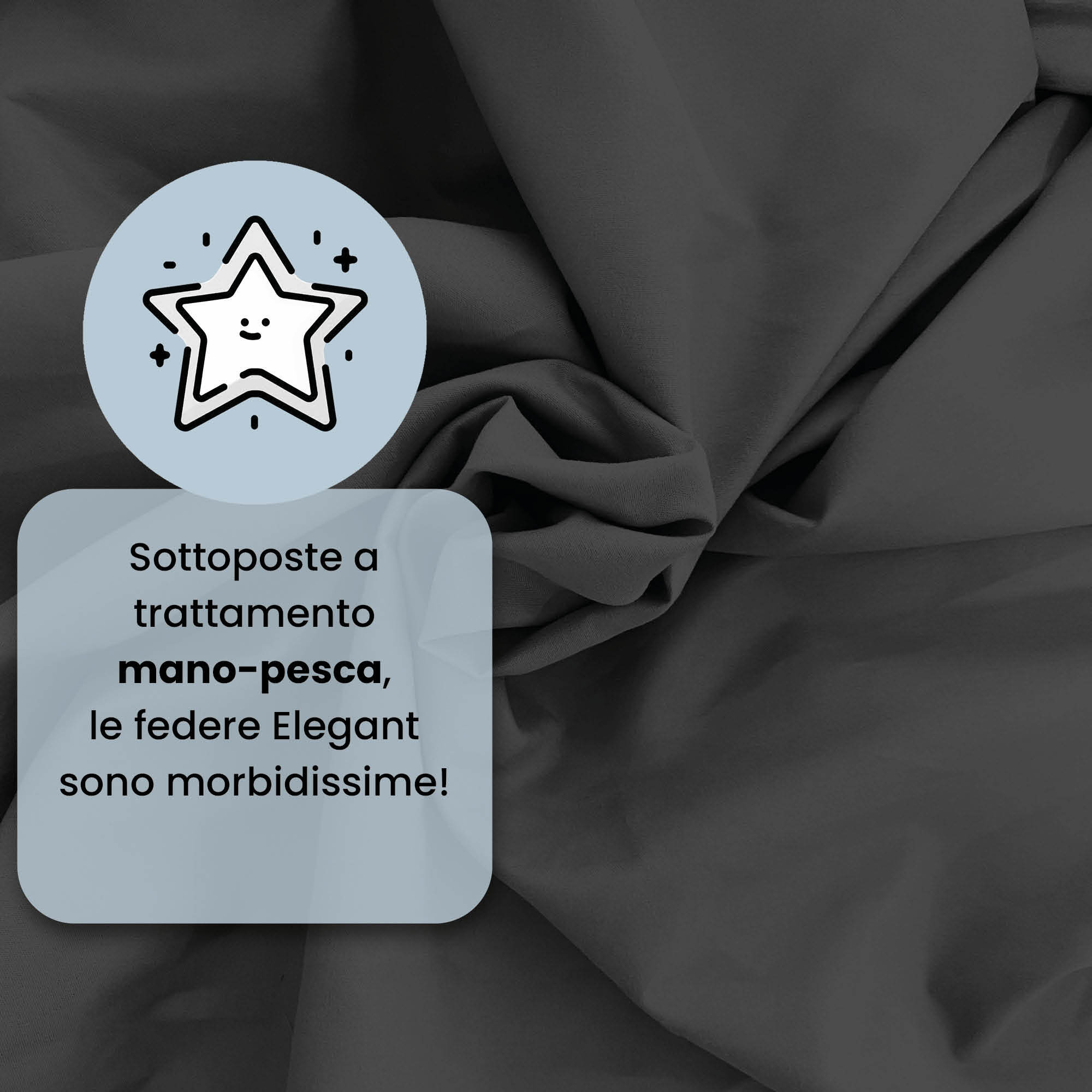 COPPIA FEDERE ELEGANT, 100% Microfibra - FUMO