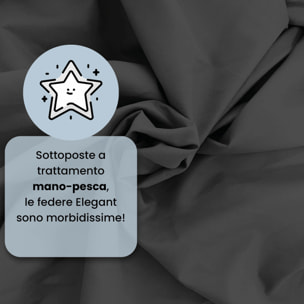 COPPIA FEDERE ELEGANT, 100% Microfibra - FUMO