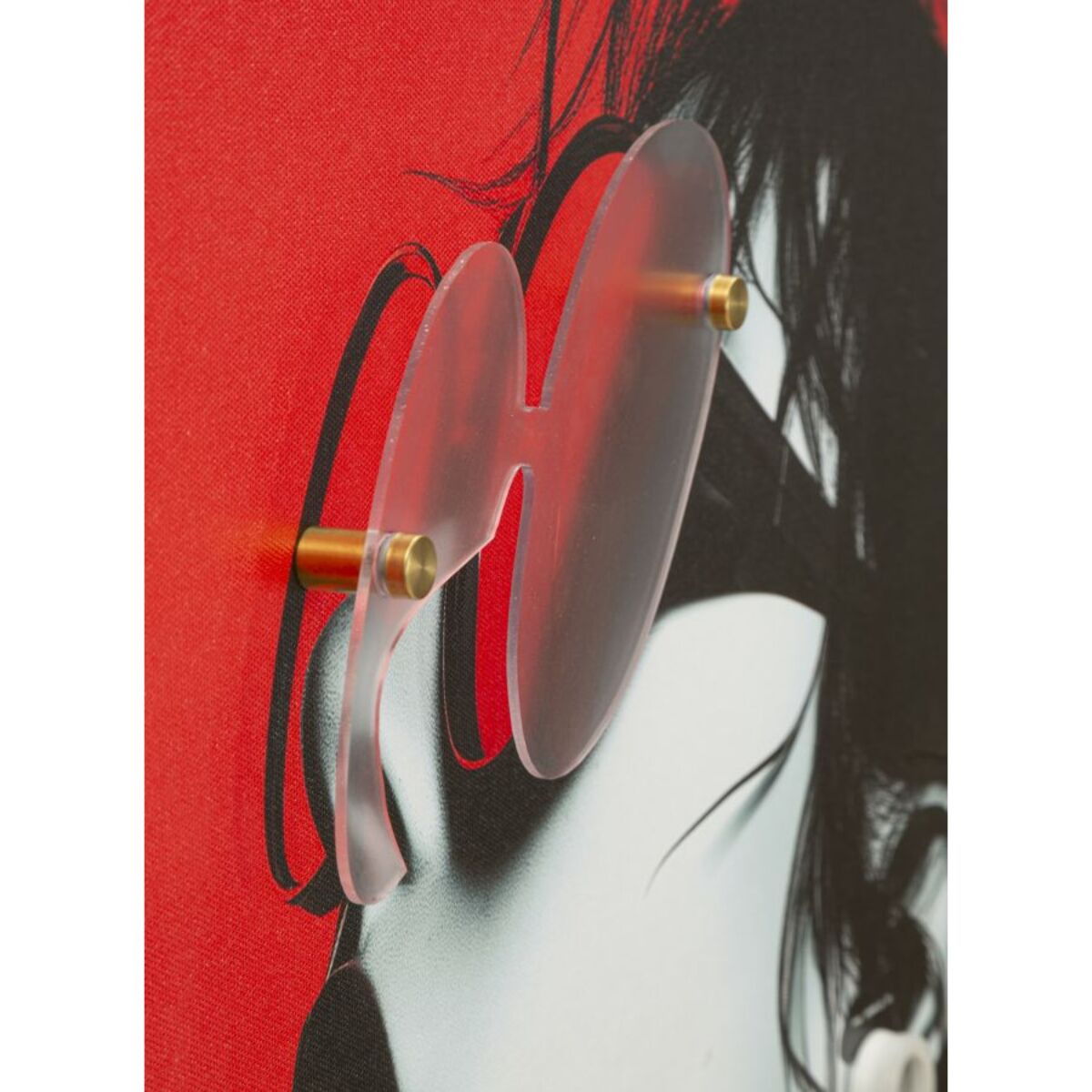 STAMPA C/LED SU TELA PSYCO -B- CM 60X3,5X90 (APPLICAZIONE 3D ACRILICO)