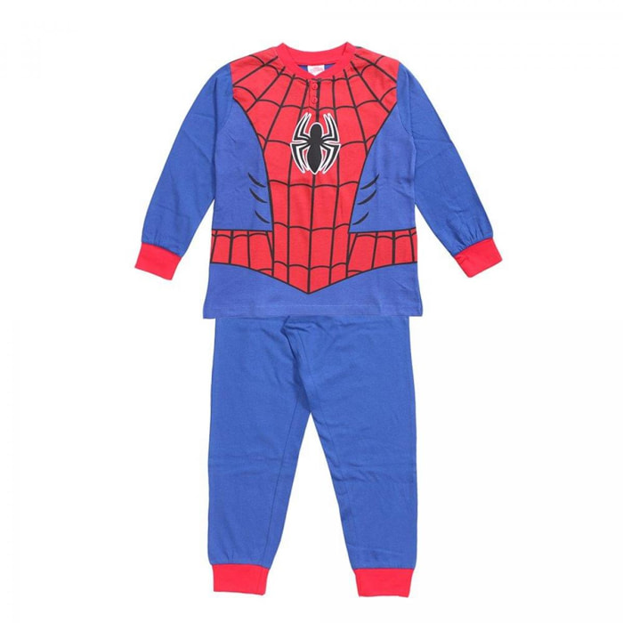 Pigiama Primaverile Costume Spiderman Bambino Azzurro Lui Spiderman