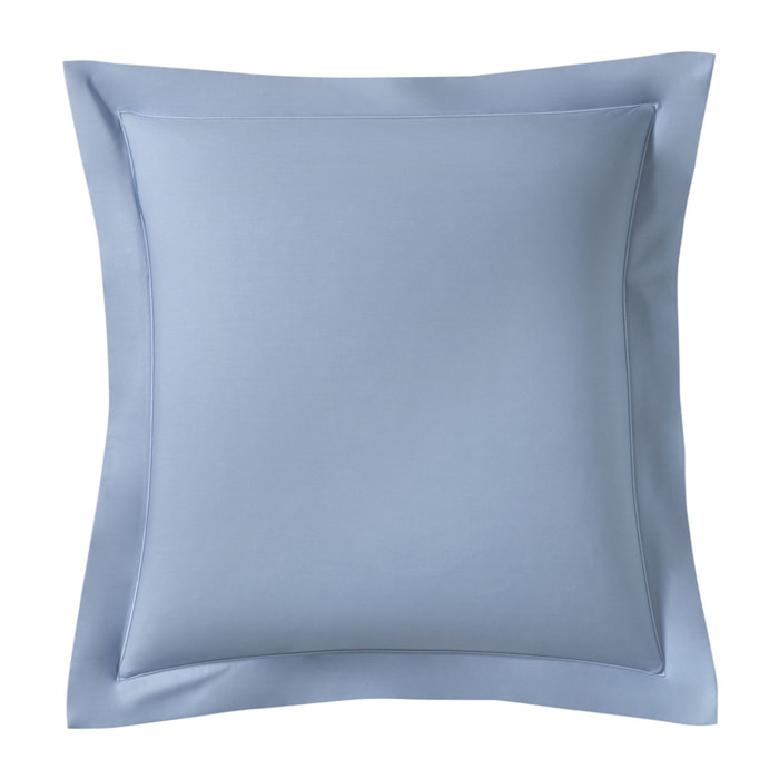 Taie d'oreiller unie en percale de coton, Made in France, ROYAL LINE , Bleu