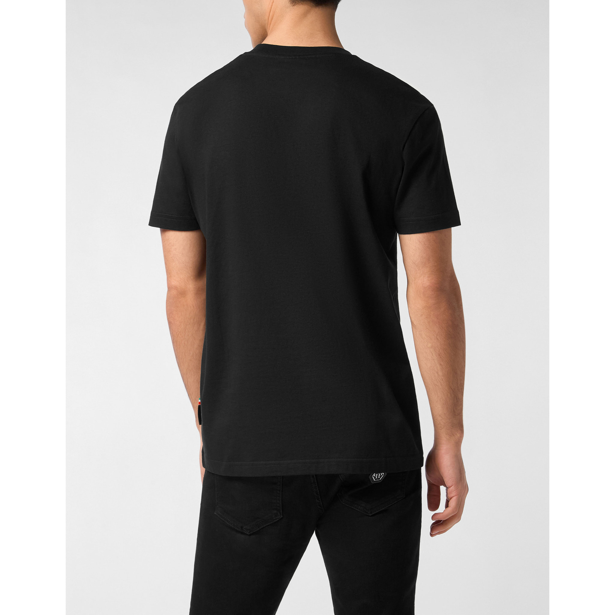 PHILIPP PLEIN Camiseta de cuello redondo y manga corta SKULL