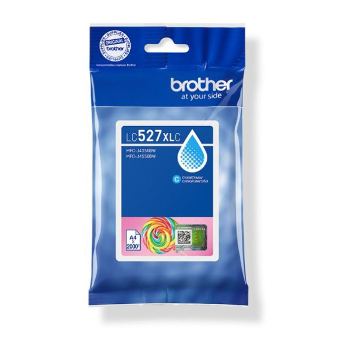Cartouche d'encre BROTHER Originale LC527 XL Cyan Haute Capacité - LC527XLC