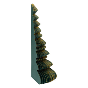 Sapin H.30cm papier vert