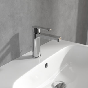 Mitigeur lavabo Architectura avec tirette chrome