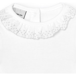 Body bebé manga corta cuello batista