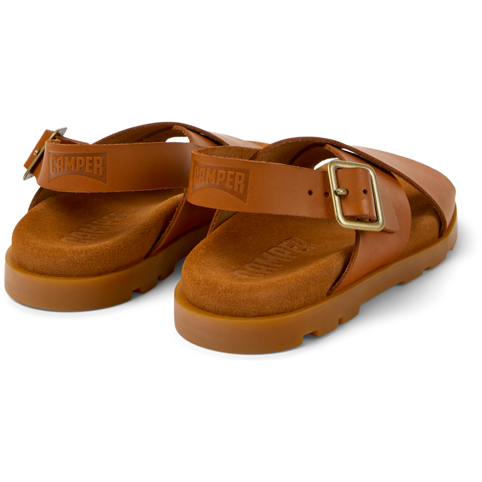Sandalias - CAMPER Brutus - Marron - Cuero liso