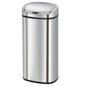 Poubelle automatique inox MAJESTIC argent 80L