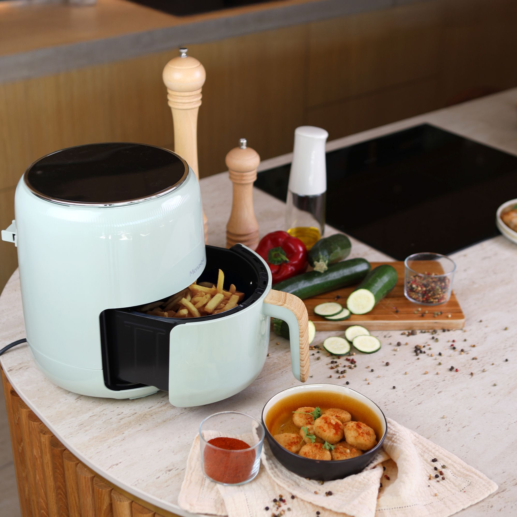 Friteuse sans huile 4,5L céladon COLORAMA