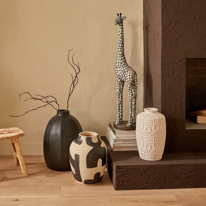 Vase Nyer H.42cm noir